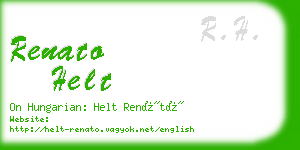 renato helt business card